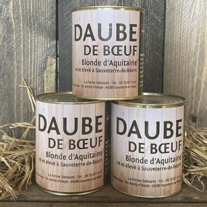 Plats cuisinés - Daube de boeuf - Ferme Sahouret Plats cuisinés - Daube de boeuf - Ferme Sahouret